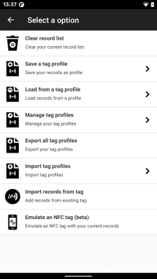 Screenshot of the application NFC Tools - Pro Edition - #4
