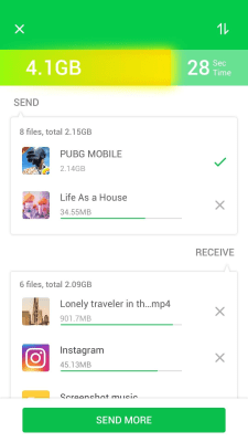 Screenshot of the application inShare - Share Apps & File Transfer - #7