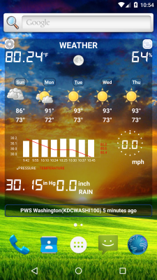 Screenshot of the application Weather Station - #2