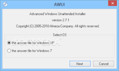 Screenshot of the application Advanced Windows Unattended Installer - #1