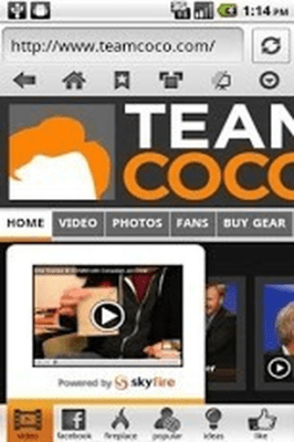 Screenshot of the application Skyfire - #4