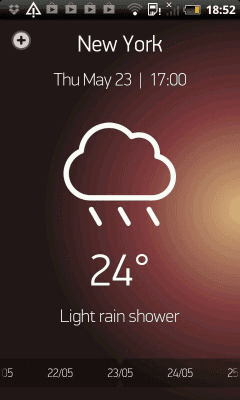 Screenshot of the application Weather Forecast for 15 days - #2