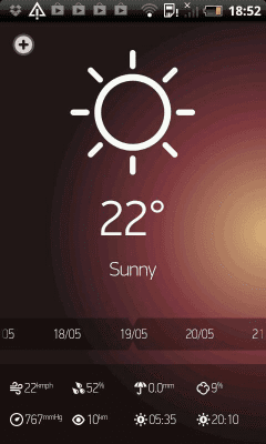 Screenshot of the application Weather Forecast for 15 days - #3