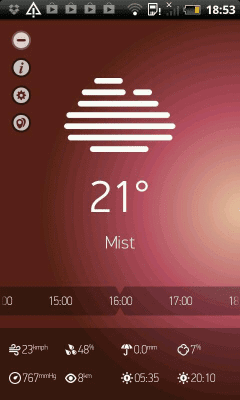 Screenshot of the application Weather Forecast for 15 days - #6