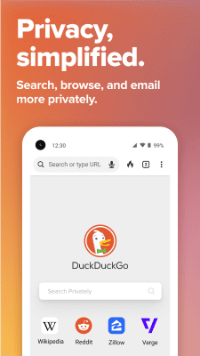 Screenshot of the application DuckDuckGo Privacy Browser - #1