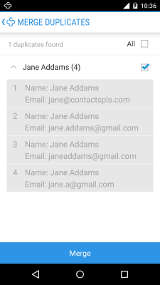 Screenshot of the application Merge + - #3