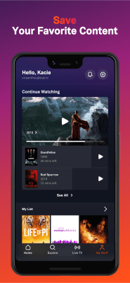 Screenshot of the application Tubi TV - #4