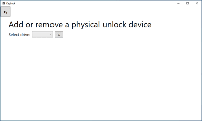 Screenshot of the application KeyLock - #2