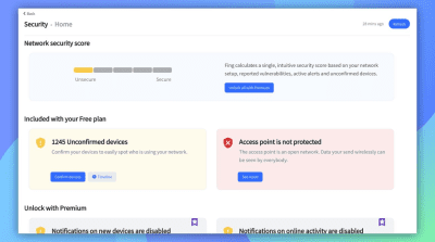 Screenshot of the application Fing - #3
