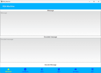 Screenshot of the application RSA-Machine - #1