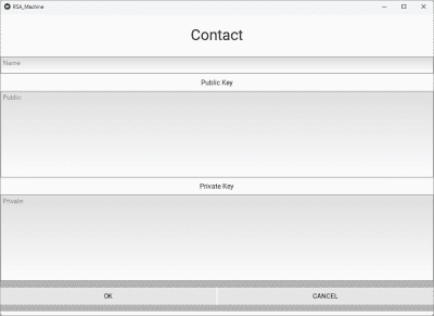 Screenshot of the application RSA-Machine - #3