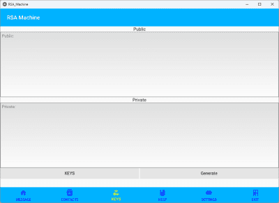 Screenshot of the application RSA-Machine - #4