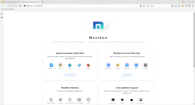 Screenshot of the application Maxthon - #1