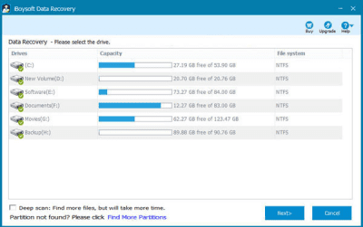 Screenshot of the application iBoysoft Data Recovery for Windows - #2