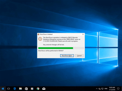 Screenshot of the application EMCO Remote Shutdown - #8