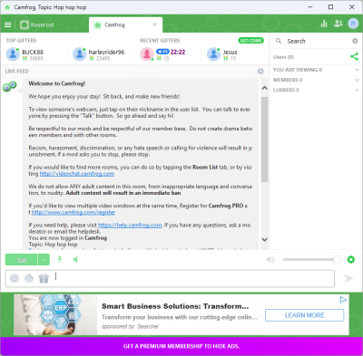 Screenshot of the application Camfrog Video Chat - #3