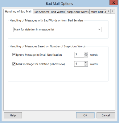 Screenshot of the application MailBell - #8