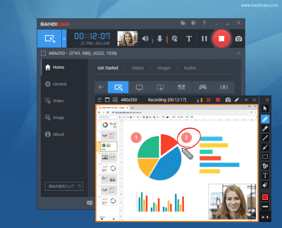 Screenshot of the application Bandicam - #3