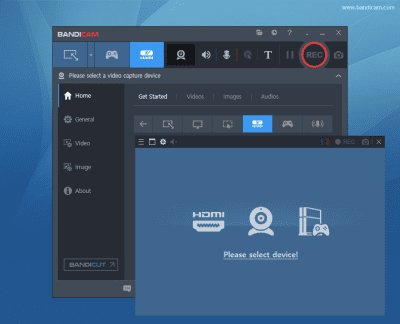 Screenshot of the application Bandicam - #5