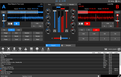 Screenshot of the application DJ Music Mixer - #1