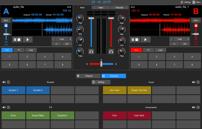 Screenshot of the application DJ Music Mixer - #2