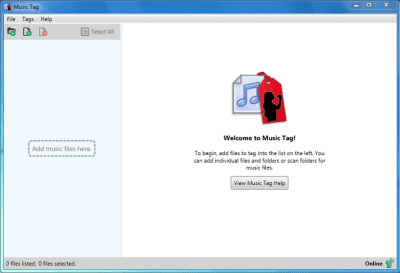 Screenshot of the application Music Tag - #1