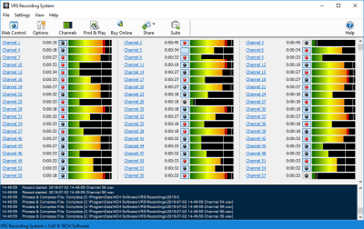 Screenshot of the application VRS Recording System - #1