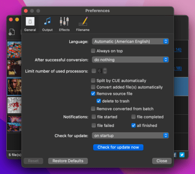 Screenshot of the application MediaHuman Audio Converter - #4