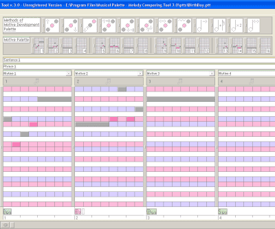 Screenshot of the application Musical Palette - Melody Composing Tool - #2
