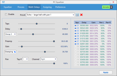 Screenshot of the application PC Equalizer - #4
