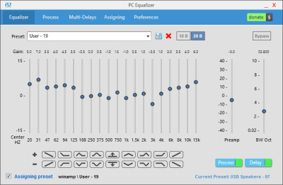 Screenshot of the application PC Equalizer - #7