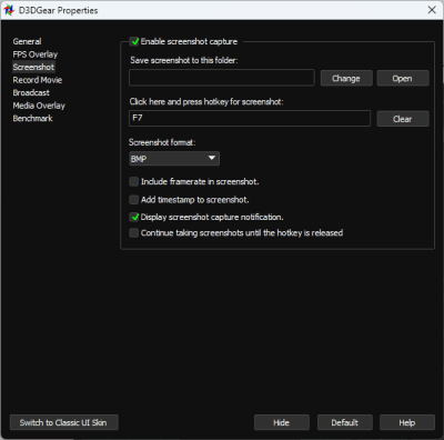 Screenshot of the application D3DGear - #3