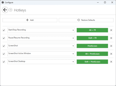 Screenshot of the application Captura - #3