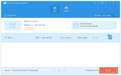 Screenshot of the application Tipard DVD Ripper Standard - #3
