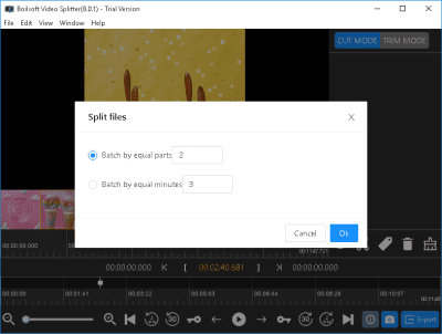 Screenshot of the application Video Splitter - #4