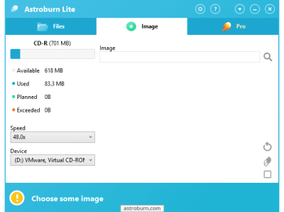 Screenshot of the application Astroburn Lite - #2