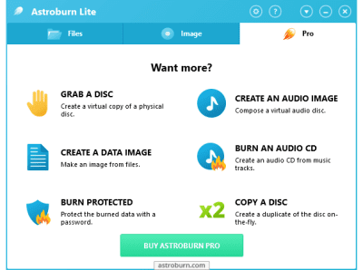 Screenshot of the application Astroburn Lite - #5