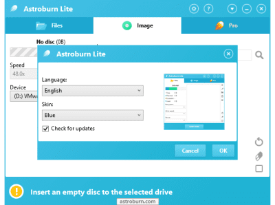 Screenshot of the application Astroburn Lite - #7
