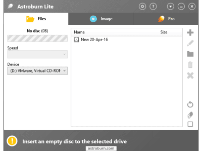 Screenshot of the application Astroburn Lite - #8