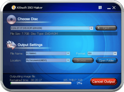 Screenshot of the application Xilisoft ISO Maker - #1