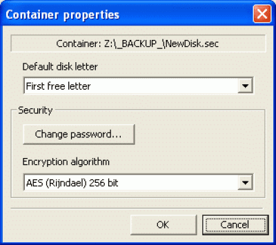 Screenshot of the application SecretDrive - #3