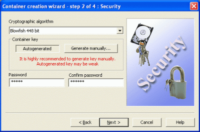 Screenshot of the application SecretDrive - #4