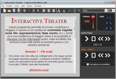 Screenshot of the application Interactive Theater - #1