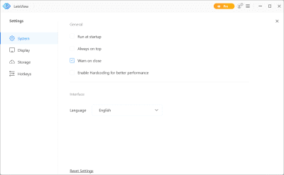 Screenshot of the application LetsView for Windows - #4