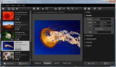Screenshot of the application Total Watermark - #4