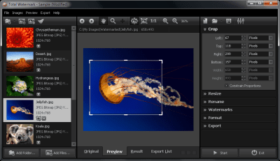 Screenshot of the application Total Watermark - #5