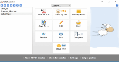 Screenshot of the application PDF24 Creator - #3