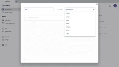 Screenshot of the application Movavi PDFChef - #10