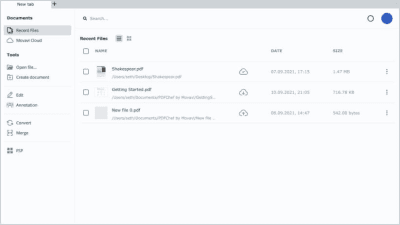 Screenshot of the application Movavi PDFChef - #12