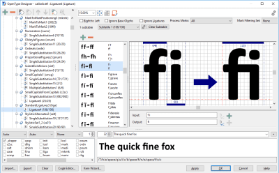 Screenshot of the application FontCreator - #4